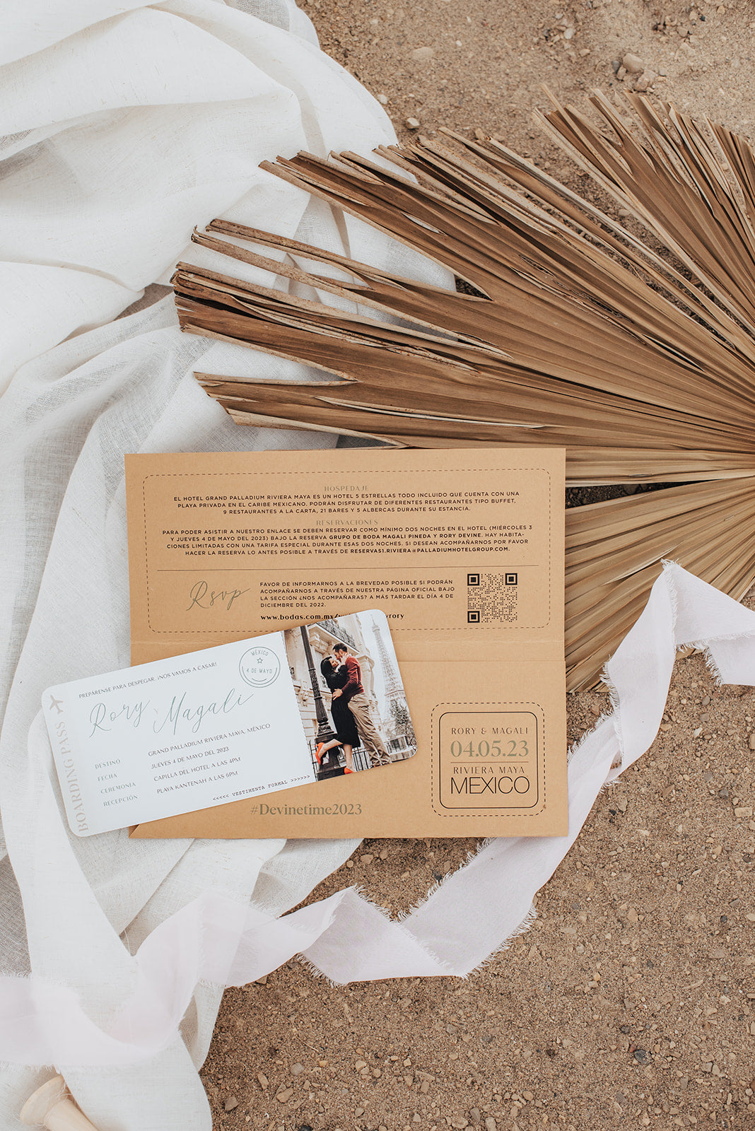 Custom Design: Boarding Pass Set – Here and There Weddings